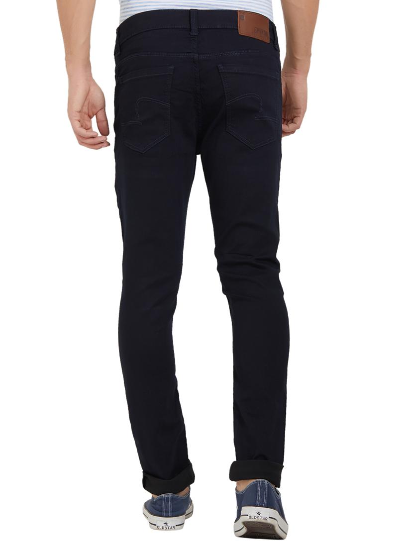 blue cotton plain jeans - 15926668 - Zoom Image - 3