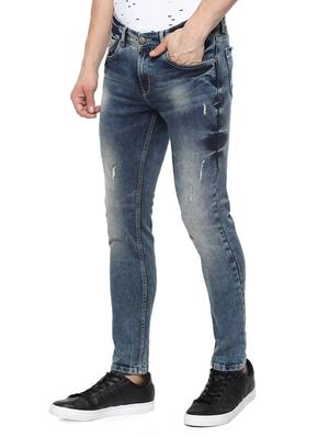 dark blue heavy washed ripped denim jeans - 15926674 - Standard Image - 2