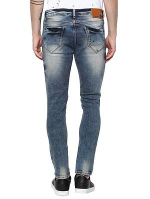 dark blue heavy washed ripped denim jeans - 15926674 - Standard Image - 3