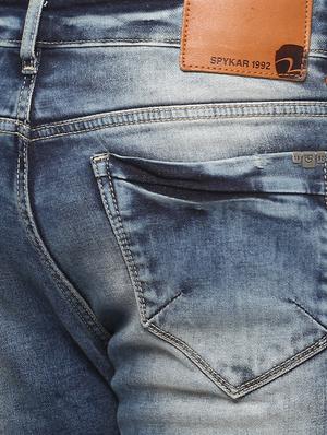 dark blue heavy washed ripped denim jeans - 15926674 - Standard Image - 4