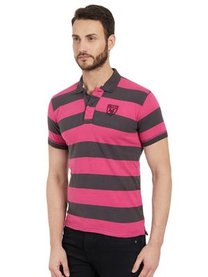 pink cotton polo t-shirt - 15926714 - Standard Image - 2
