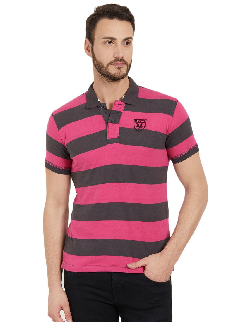 pink cotton polo t-shirt - 15926714 - Zoom Image - 1
