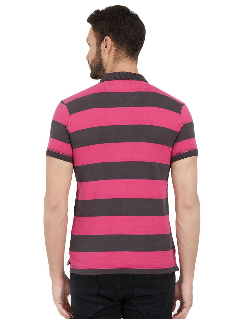pink cotton polo t-shirt - 15926714 - Zoom Image - 3