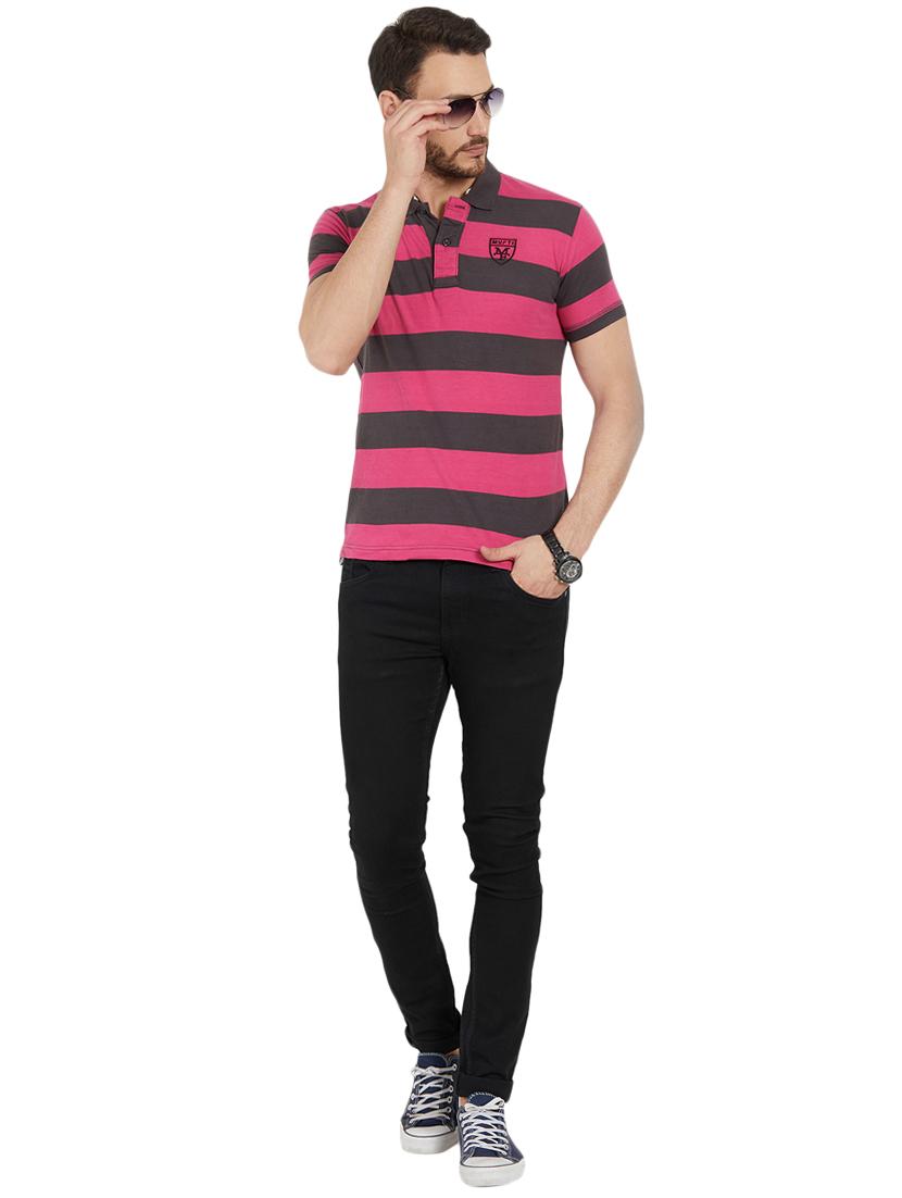 pink cotton polo t-shirt - 15926714 - Zoom Image - 4