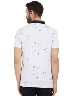 white cotton all over print t-shirt - 15926735 - Standard Image - 3