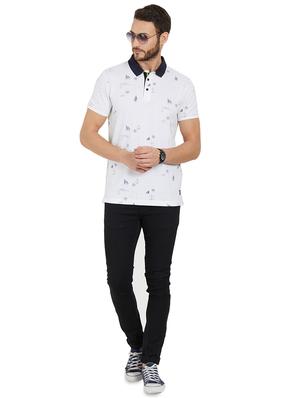 white cotton all over print t-shirt - 15926735 - Standard Image - 4