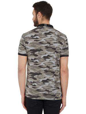 grey cotton all over print t-shirt - 15926736 - Standard Image - 3
