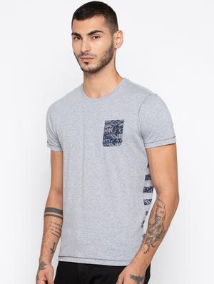 grey cotton back print t-shirt - 15926743 - Standard Image - 2