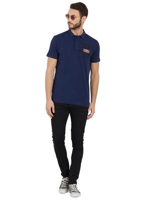 blue cotton polo t-shirt - 15926744 - Standard Image - 4