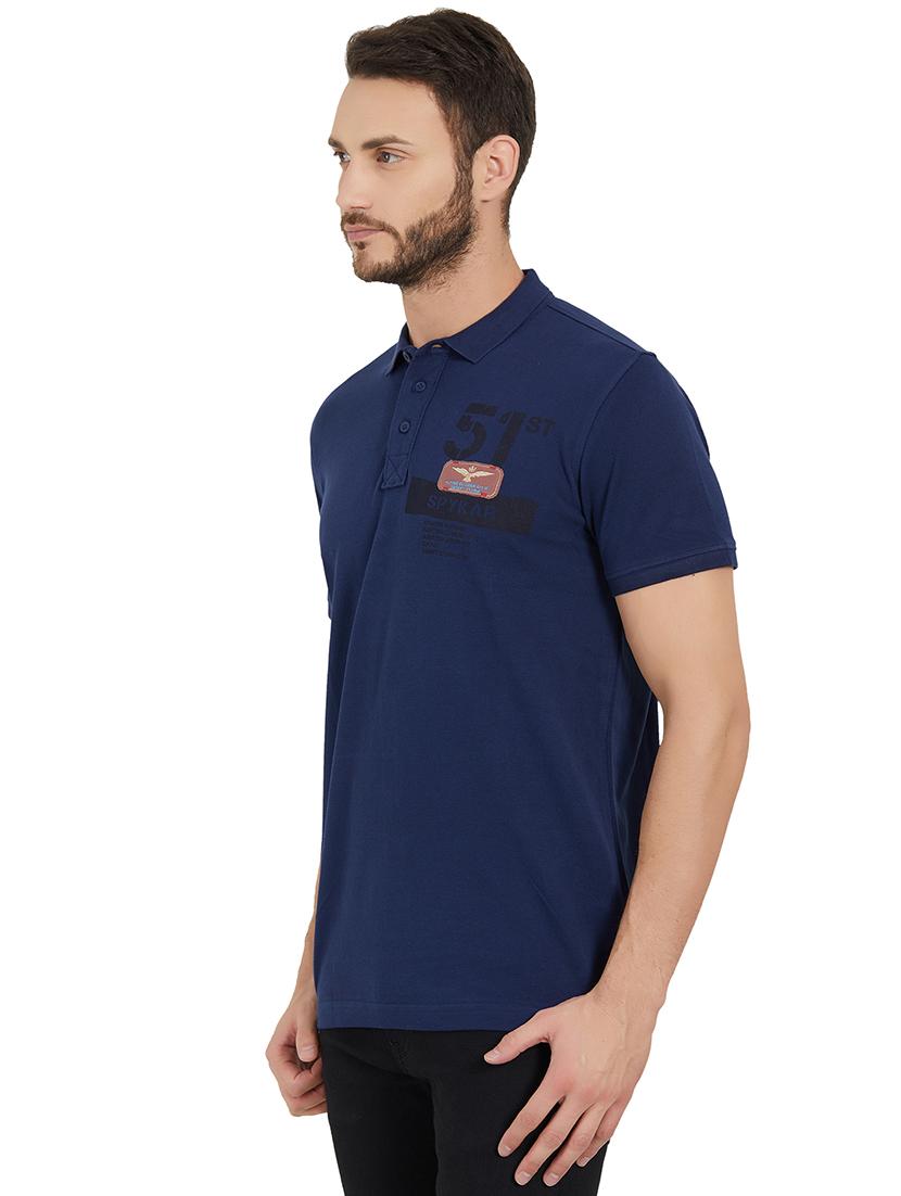blue cotton polo t-shirt - 15926744 - Zoom Image - 2