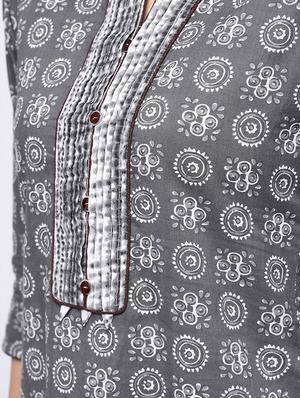 printed kurta with palazzo set - 15926955 - Standard Image - 4