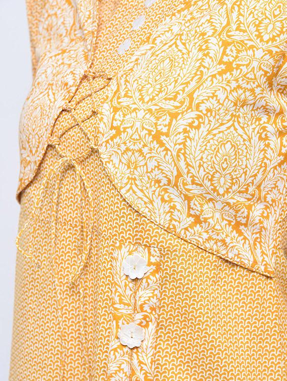 printed front slit kurta with palazzo set - 15926960 - Zoom Image - 4