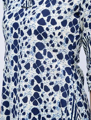 printed a-line kurta with palazzo set - 15926964 - Standard Image - 4