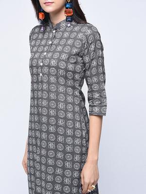printed kurta with palazzo set - 15926972 - Standard Image - 3