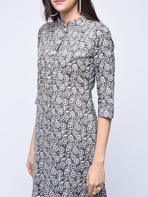 printed kurta with palazzo set - 15926977 - Standard Image - 3