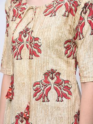 printed kurta with palazzo set - 15927002 - Standard Image - 4