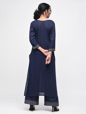 gota patti kurta with palazzo set - 15927020 - Standard Image - 2