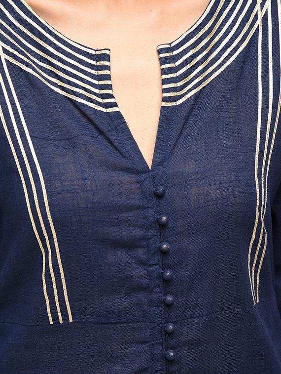 gota patti kurta with palazzo set - 15927020 - Zoom Image - 3