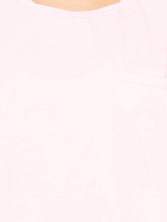 pocket detail curved hem tee - 15927488 - Zoom Image - 4