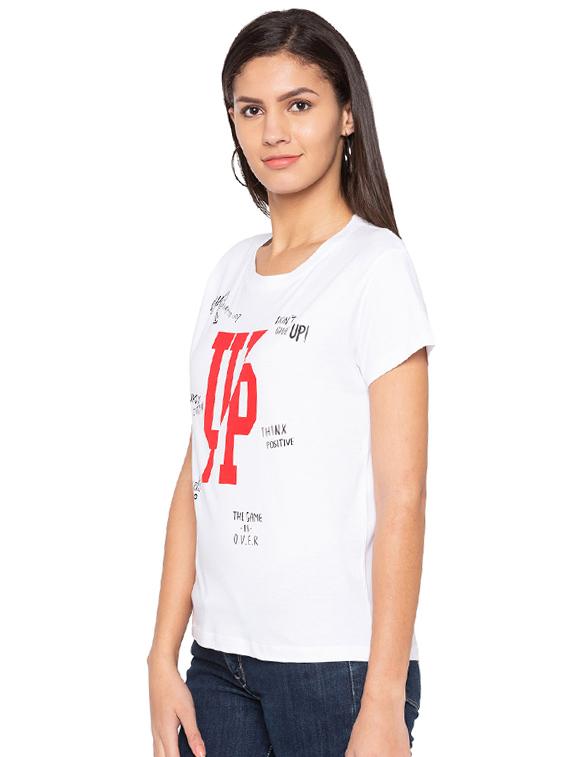 round neck graphic print tee - 15927495 - Zoom Image - 2