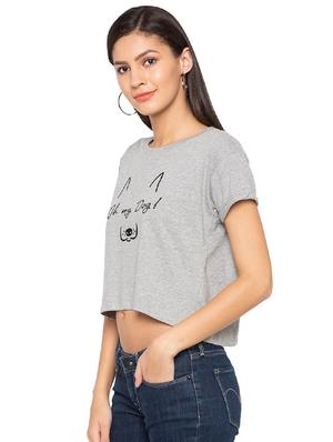 graphic print crop tee - 15927496 - Standard Image - 2