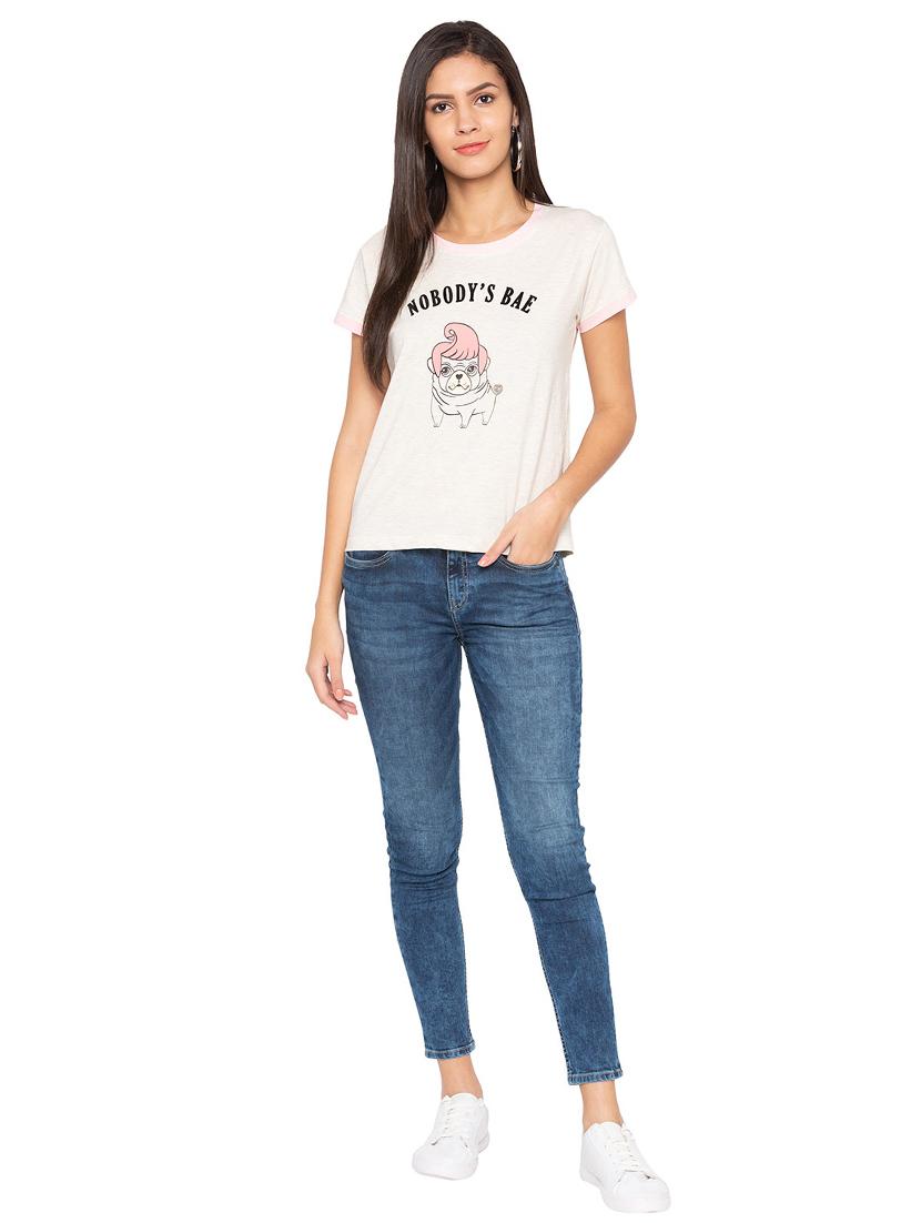 graphic print short sleeved tee - 15927499 - Zoom Image - 4