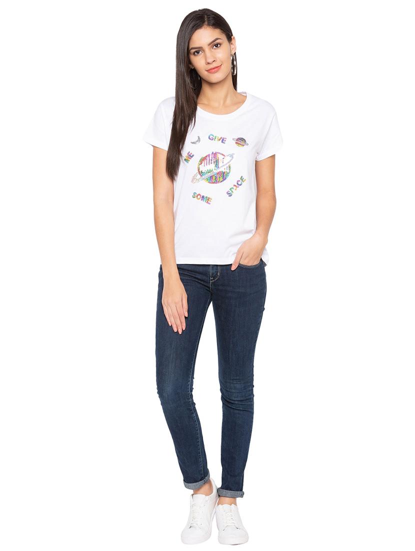 sequined short sleeved tee - 15927500 - Zoom Image - 4