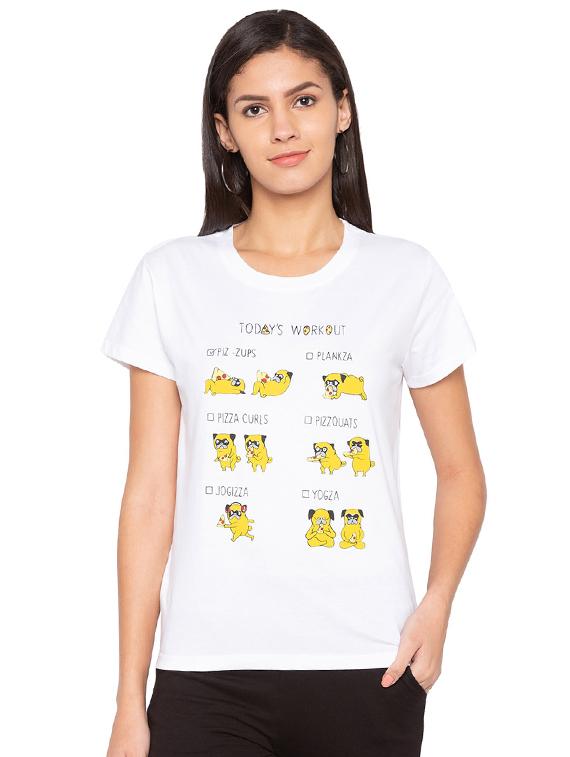 graphic print short sleeved tee - 15927504 - Zoom Image - 1