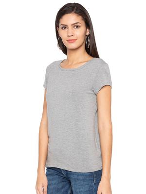 round neck melange tee - 15927505 - Standard Image - 2
