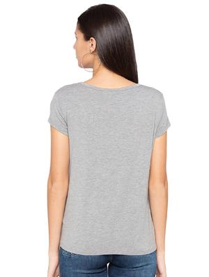 round neck melange tee - 15927505 - Standard Image - 3
