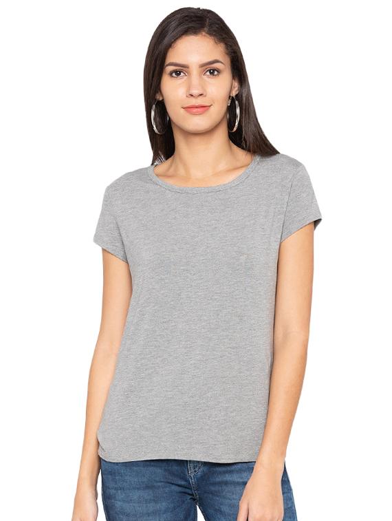 round neck melange tee - 15927505 - Zoom Image - 1