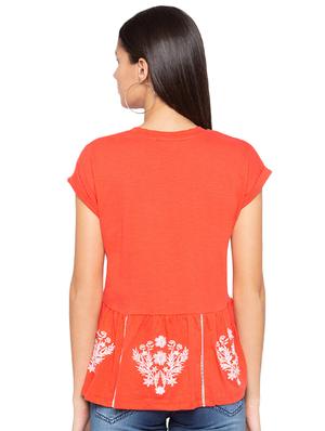 ladder lace embroidered top - 15927514 - Standard Image - 3