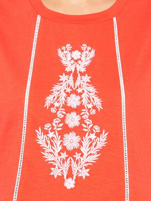 ladder lace embroidered top - 15927514 - Standard Image - 5