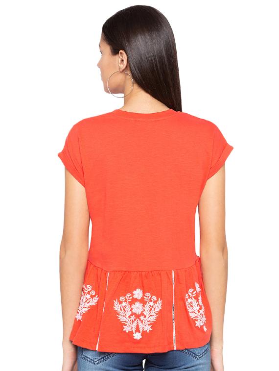 ladder lace embroidered top - 15927514 - Zoom Image - 3