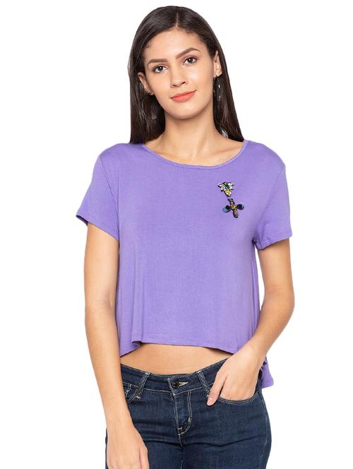 embellished asymmetric boxy top - 15927524 - Standard Image - 1