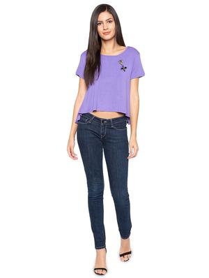 embellished asymmetric boxy top - 15927524 - Standard Image - 4