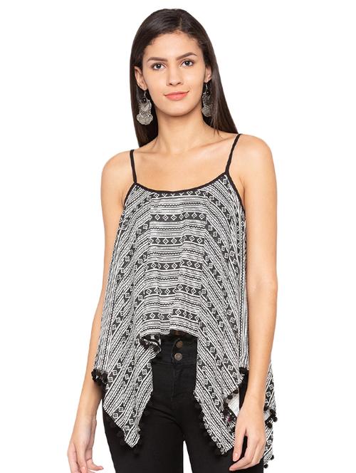 lace edge asymmetric cami top - 15927529 - Standard Image - 1