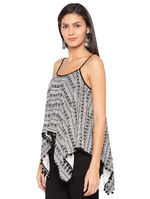 lace edge asymmetric cami top - 15927529 - Standard Image - 2