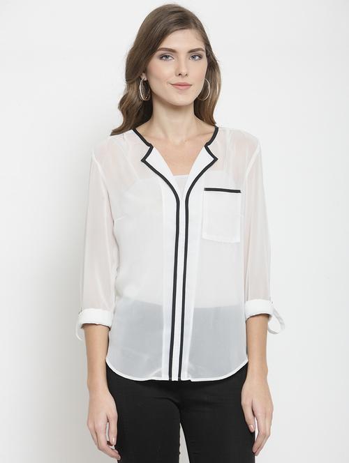 contrast piping detail top - 15927602 - Standard Image - 1