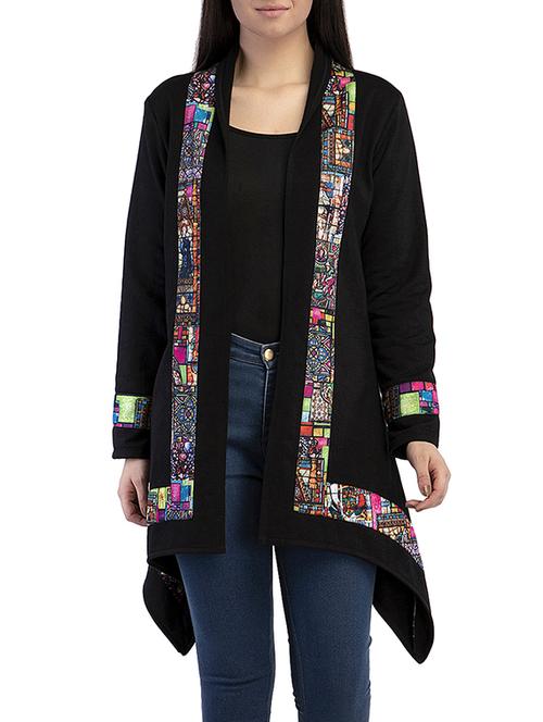 taped edge asymmetric shrug - 15927625 - Standard Image - 1