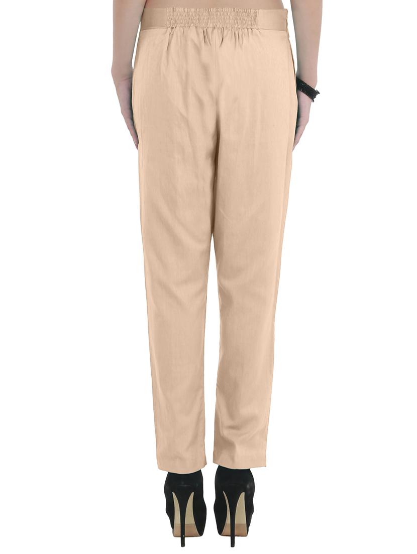 elasticated back flat front trousers - 15927643 - Zoom Image - 3