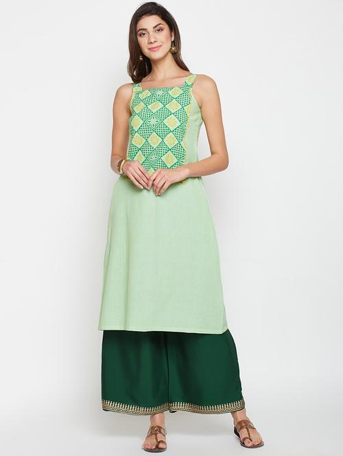printed straight kurta - 15928047 - Standard Image - 1