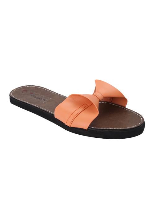 orange slip on sandals - 15928278 - Standard Image - 1