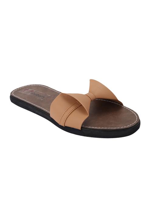 brown slip on sandals - 15928279 - Standard Image - 1