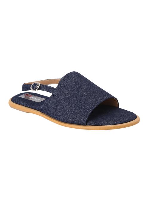navy back strap sandals - 15928281 - Standard Image - 1