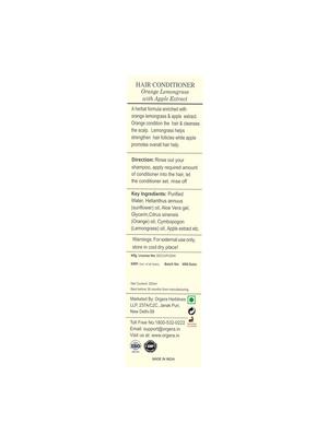 org'era orange lemongrass with apple extract hair conditioner - 15928313 - Standard Image - 2