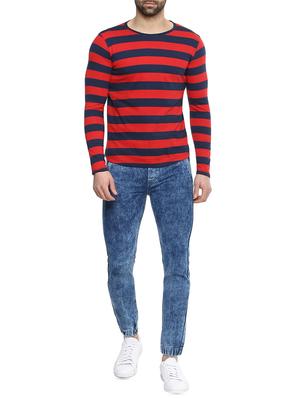 blue cotton blend jogger - 15928478 - Standard Image - 4