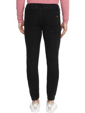 black cotton blend jogger - 15928481 - Standard Image - 3