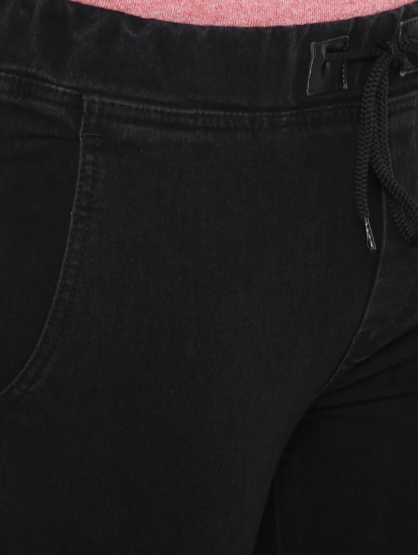 black cotton blend jogger - 15928481 - Zoom Image - 5