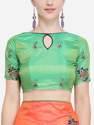 conversational peach embroidered saree with blouse - 15928495 - Standard Image - 3